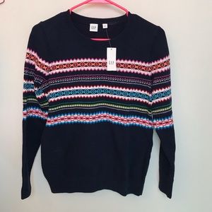 NWT GAP Factory Fair Isle Sweater